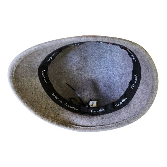 Calvin Klein Gray 100% Wool Cloche Bucket Hat OS - Picture 7 of 8